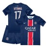 Conjunto (Camiseta+Pantalón Corto) Paris Saint-Germain Vitinha 17 Primera Equipación 2024-25 - Niño